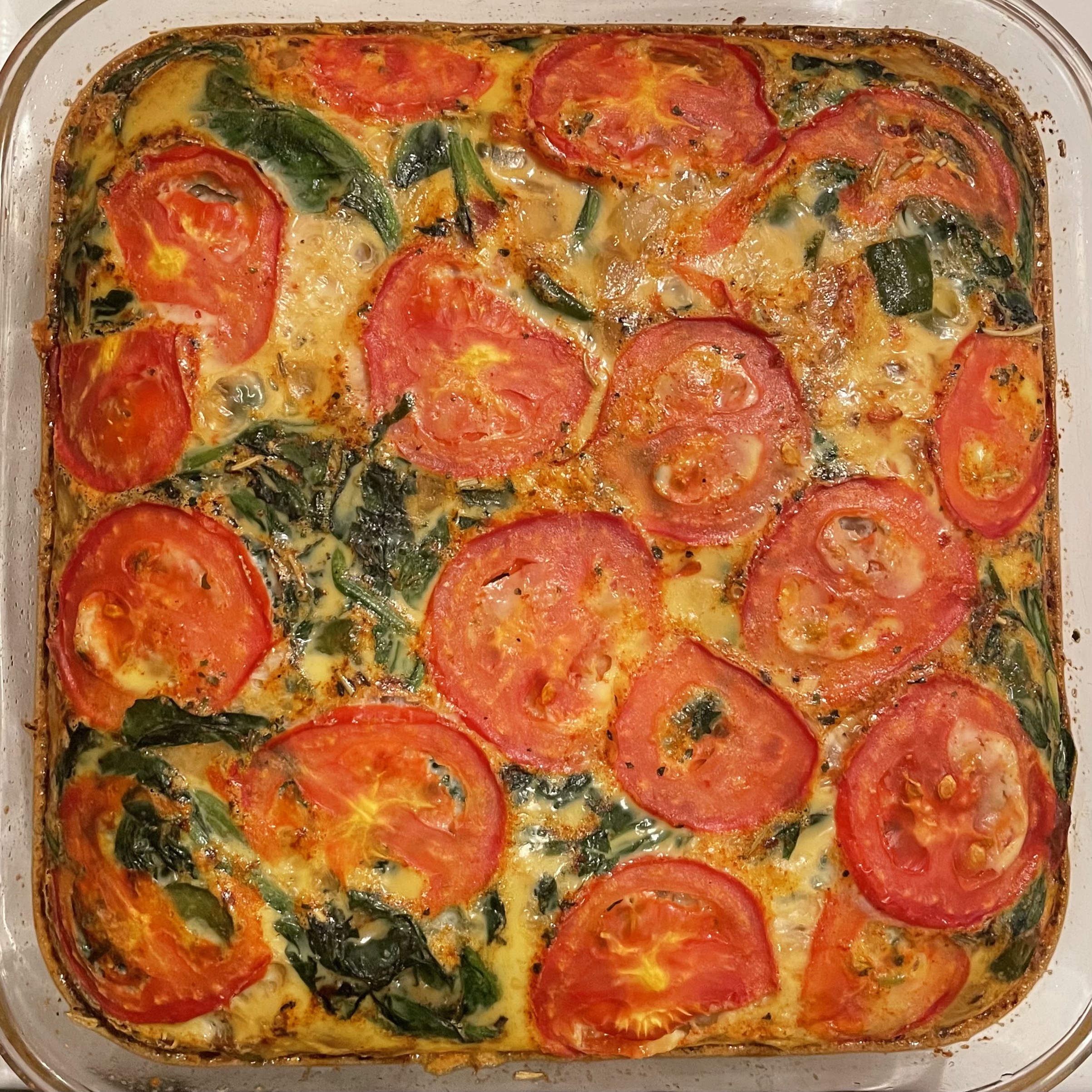 Vegetable egg bake