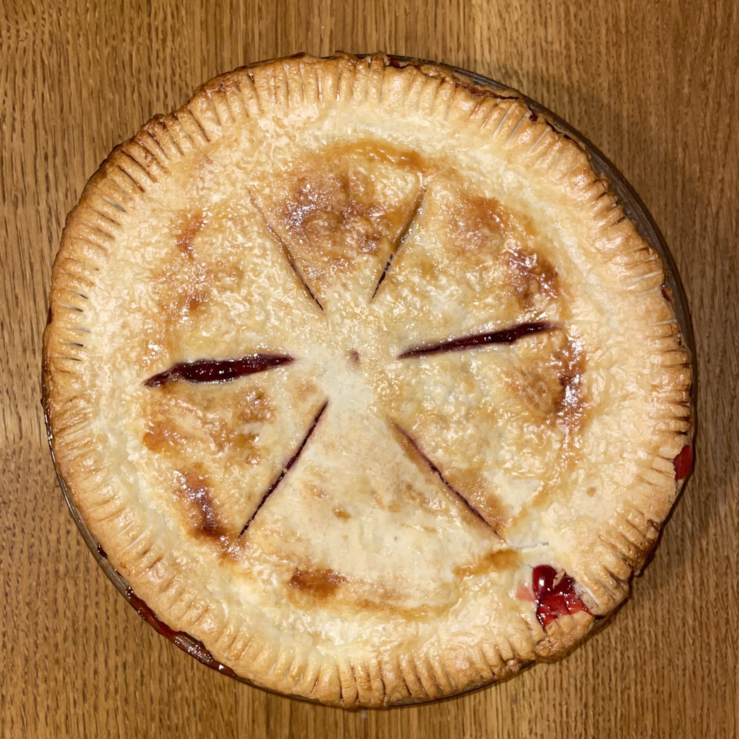 Sour cherry pie