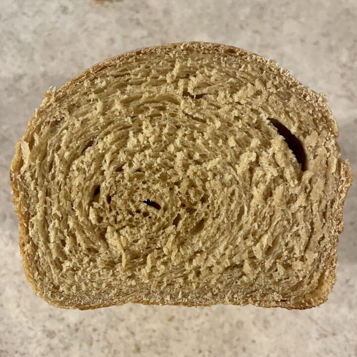 Whole wheat sandwich bread