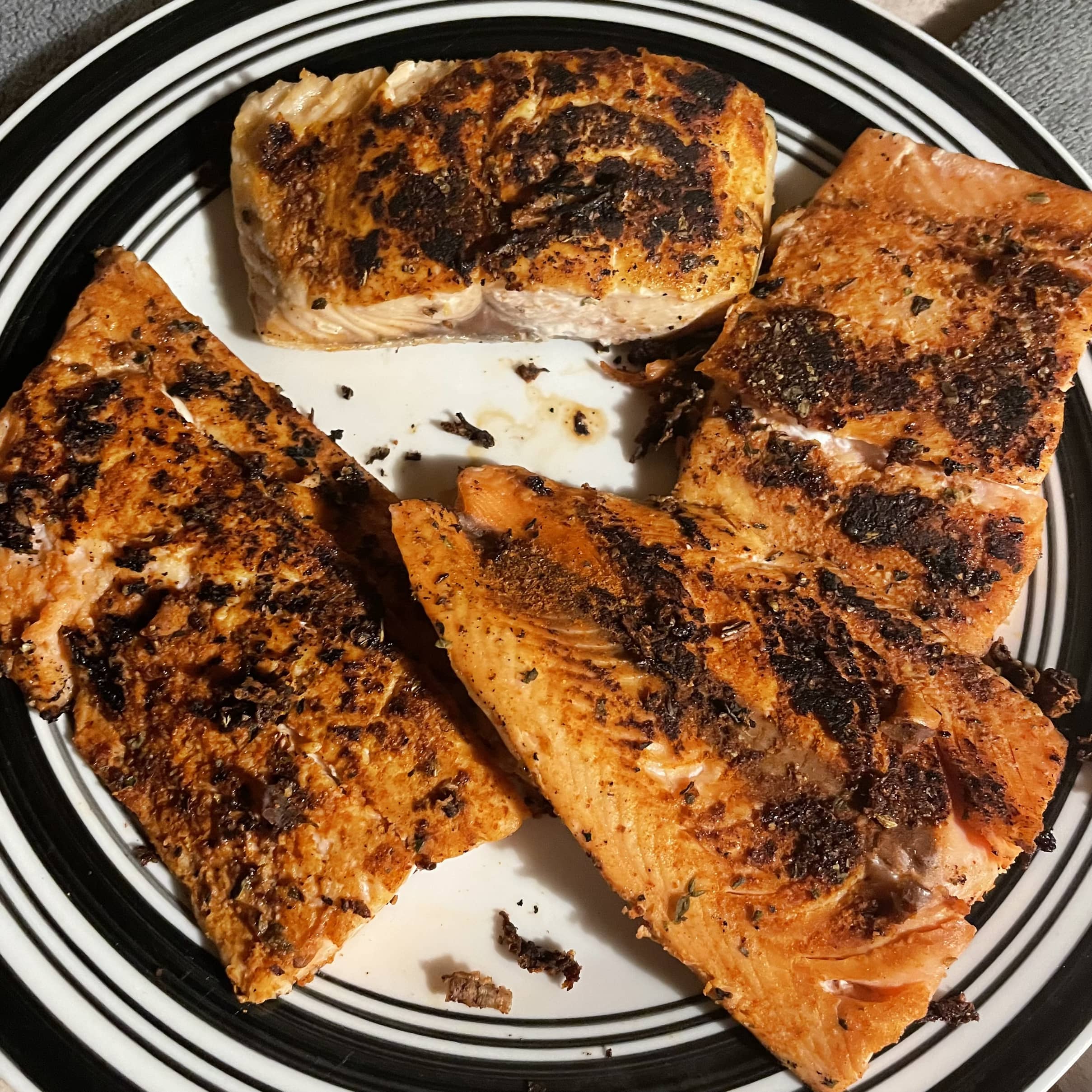 Blackened salmon