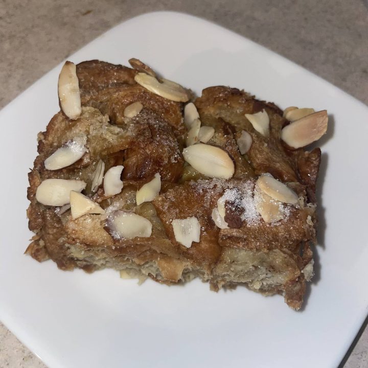 Croissant french toast bake